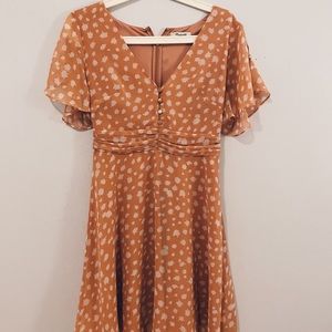 Madewell Ruched-Waist Mini Dress in Star Shower